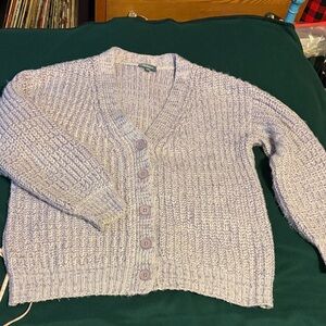 Modcloth Lavender Button-Up Cardigan size XL